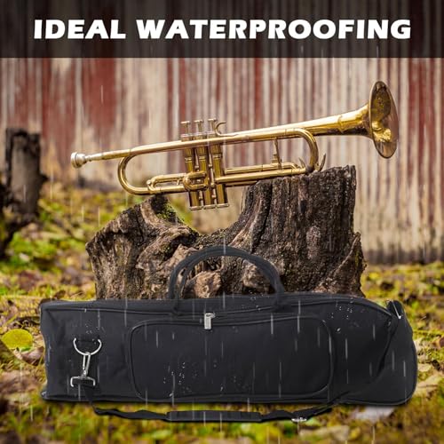 "Borsa a tracolla per tromba - Custodia per zaino in tessuto Oxford, custodia morbida per il trasporto di strumenti | Custodia protettiva per tromba per principianti, studenti, professionisti Durevole - Funzionalità e accessori