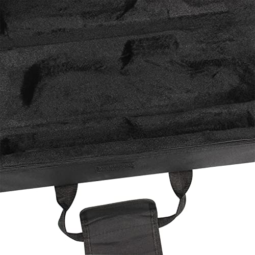 Hapihom Custodia portatile per tromba, zaino leggero ispessito, spalline regolabili, accessori per strumenti a fiato nero - Funzionalità e accessori