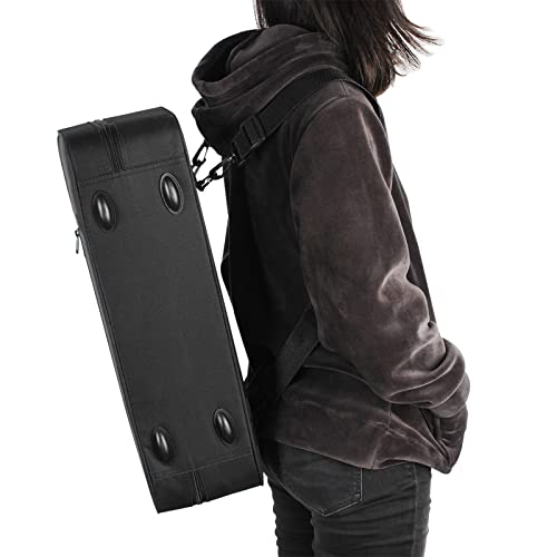 Hapihom Custodia portatile per tromba, zaino leggero ispessito, spalline regolabili, accessori per strumenti a fiato nero - Dettaglio recensione 4