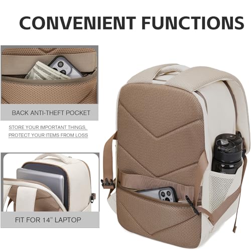 Hayayu Zaino Per Ryanair 40x30x20 40x20x25, Zaino Da Viaggio Aereo Bagaglio a Mano 40x30x20 per Wizzair per Easyjet 45x36x20,Borse Da Cabina Zainetto Donna Uomo Zaini Da Viaggio Con Foro USB - Funzionalità e accessori