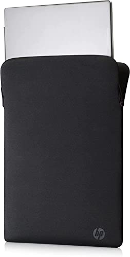 HP Custodia Protettiva Reversibile per Laptop Portatili fino a 14 Pollici, Profilo Sottile e Senza Cerniera, Tessuto in Neoprene Disinfettabile e Lavabile in Lavatrice, Colore Grigio/Malva - Prova pratica