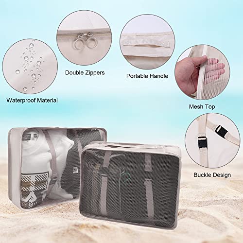 OSDUE organizer valigia, 8 Pezzi Organizer Viaggio Accessori Viaggio, Organizer Valigia Salvaspazio Packing Cubes, Abbigliamento Intimo Calzature Organizer Classificazione Zaino Viaggio - Funzionalità e accessori