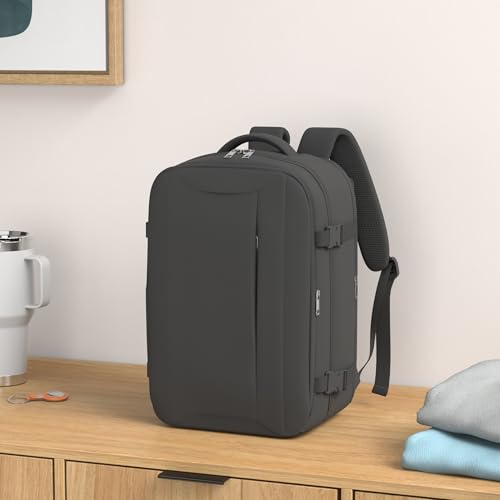 Zaino per Ryanair 40x20x25 Zaino da Viaggio Aereo Bagaglio a Mano Borsa da Cabina Borse Valigia Zaini Casual Unisex per Wizz Air EasyJet Laptop Daypack - Prova pratica
